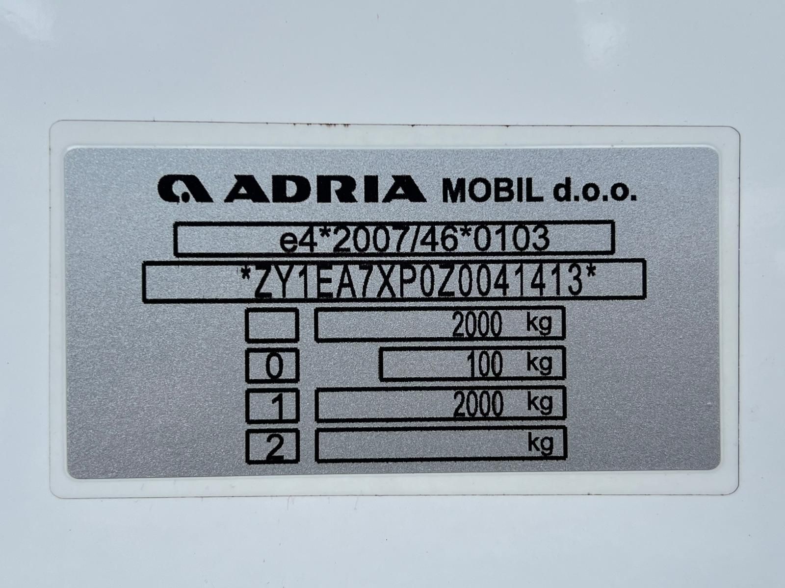 Fahrzeugabbildung Adria Adora 613PK +FUßBODENHEIZUNG+VORZELT+